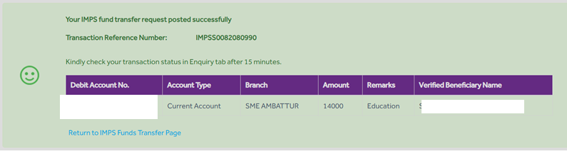 Payment Details