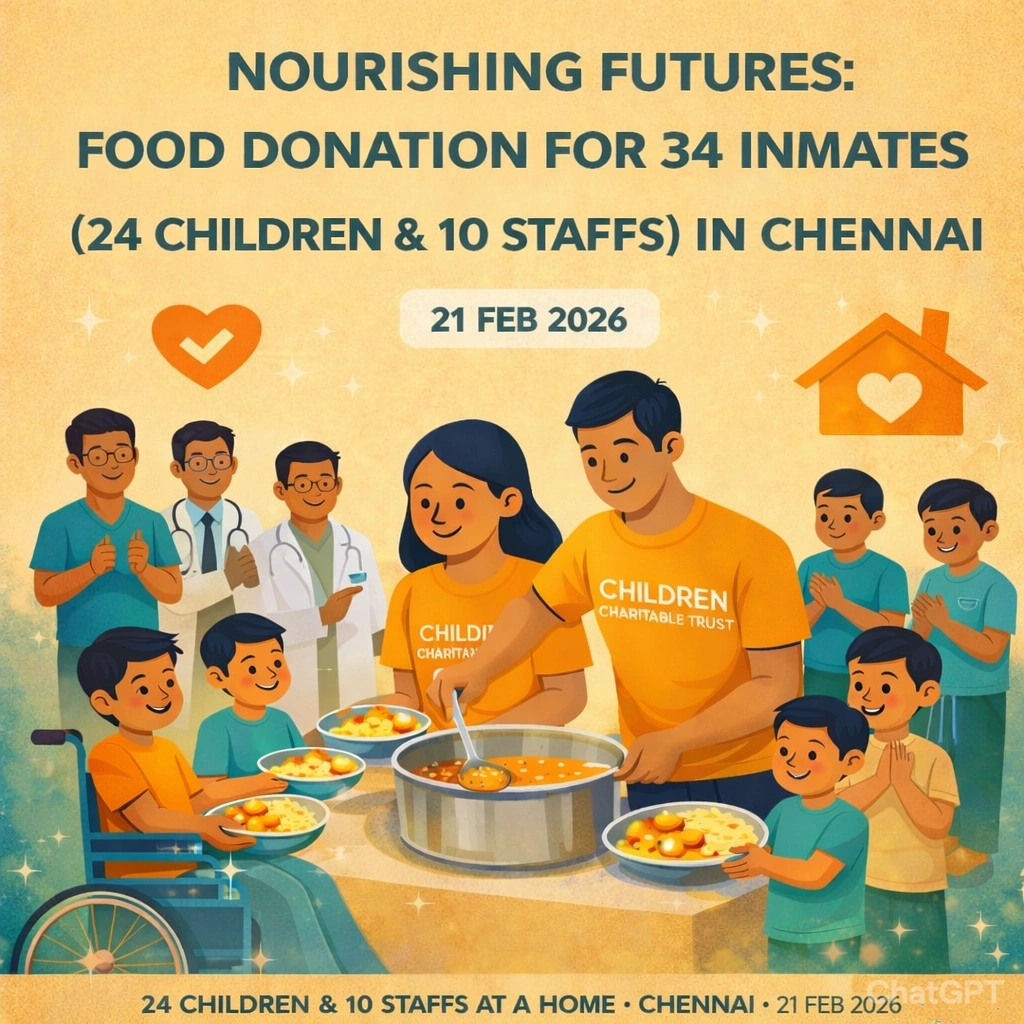 Nourishing Futures: Food Donation for 34 inmates in Chennai
