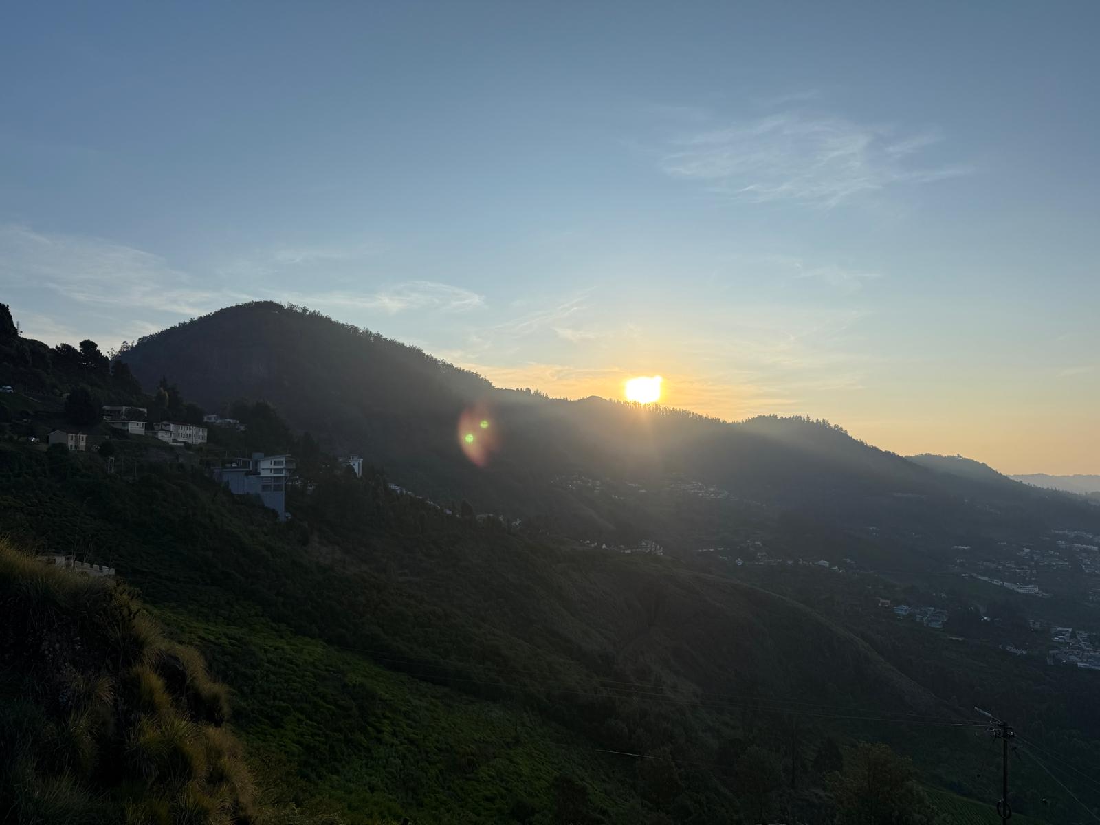 Hill station sunrise